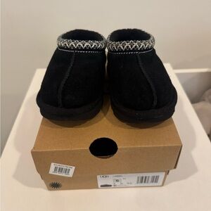 UGG Black Suede Slip-On Shoes